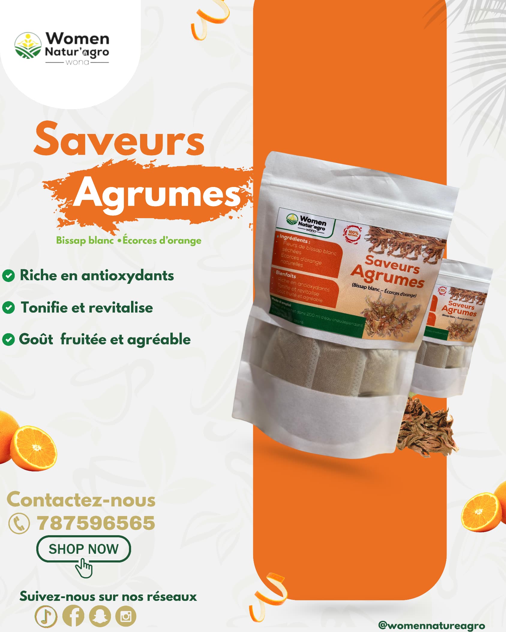 Thé saveurs agrumes